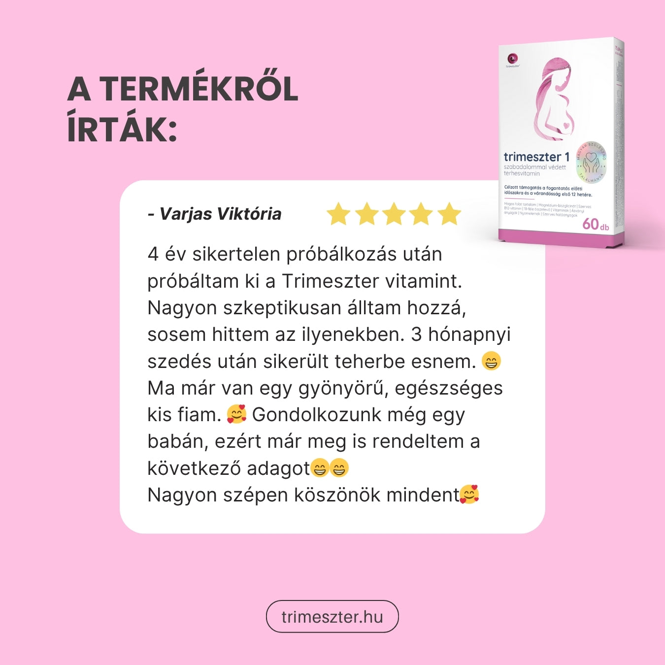 Trimeszter 1 terhesvitamin
